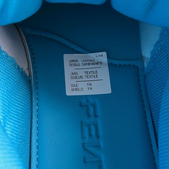 Fendy Puma Creeper Phatty By Rhianna NWOT Women’s Size 6 Blue Neon Green - Picture 12 of 13